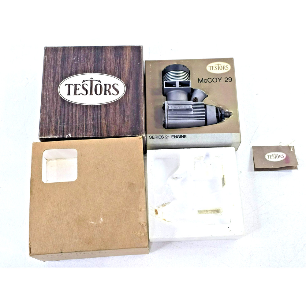 Vintage Testors McCoy 29 Series 21 Nitro Glow Fuel RC Airplane Motor NOS